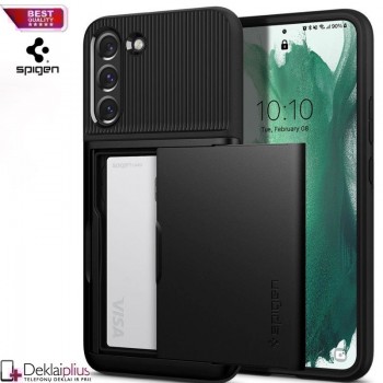 Spigen Slim Armor Cs dėklas - juodas (telefonui Samsung S22 Plus) Spigen Slim Armor Cs dėklas - juodas (telefonui Samsung S22 Plus)